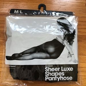 American Apparel sheer luxe pantyhose / never worn